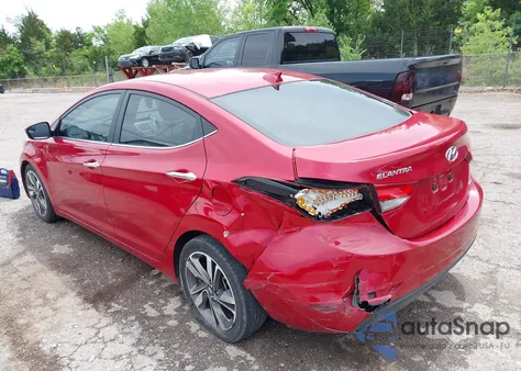 2015 Hyundai Elantra Limited из США, поврежденный, VIN KMHDH4AE3FU454526